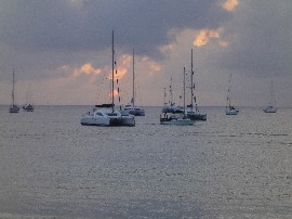 Sonnenuntergang Reduit Beach